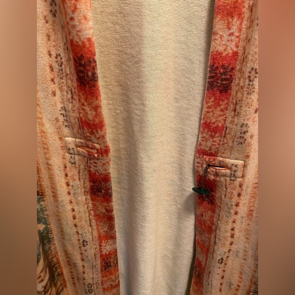 Soft Surroundings Label Noir Oushak Wool Blend Cardigan - Picture 4 of 13